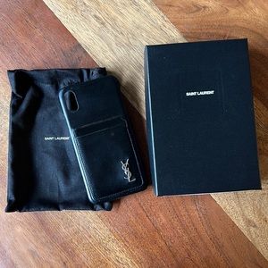 YSL Saint Laurent iPhone case cover with card case
